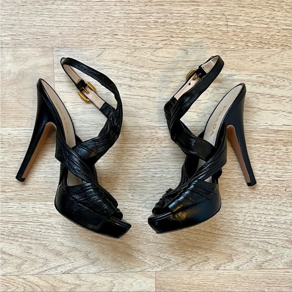 Prada ankle wrap heels - Picture 3 of 11